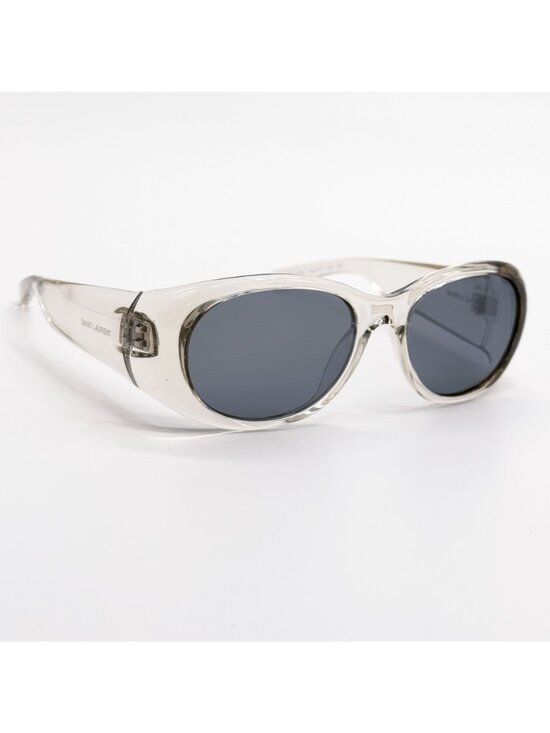 New Saint Laurent Sunglasses SL736 004 Clear Gray Eyewear main image 4